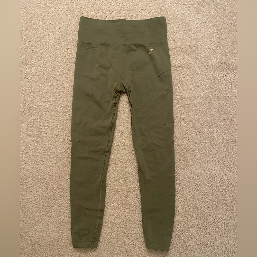 Gymshark olive green flex leggings